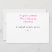 Roze lintuitvindingen kaart (Achterkant)