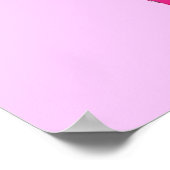 Roze lintvoetafdruk die ik voor een kure I loop Poster (Hoek)