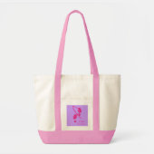 Roze lintvoetafdruk die ik voor een kuur II betaal Tote Bag (Voorkant)