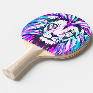 Roze lion Head - Lion Ping Pong Paddle Tafeltennisbatje