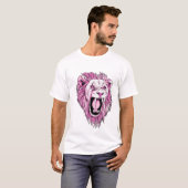 Roze lion t-shirt (Voorkant volledig)