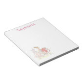 Roze lion tablet notitieblok (Schuin)