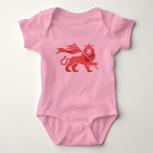 Roze lion uit Judah baby tutu Romper