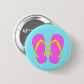 Roze lip-Flop Ronde Button 5,7 Cm (Voorkant /achterkant)