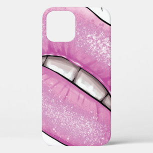 Roze lip kleurenverlies met tanden Case-Mate iPhone case