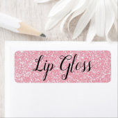 Roze Lipgloss-etiket Etiket (Insitu)