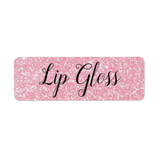 Roze Lipgloss-etiket Etiket