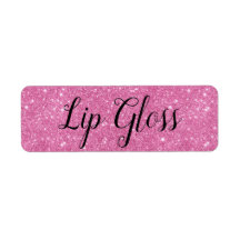 Roze Lipgloss-etiket
