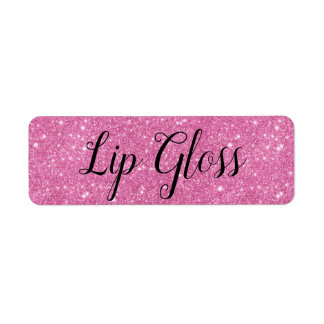 Roze Lipgloss-etiket Etiket