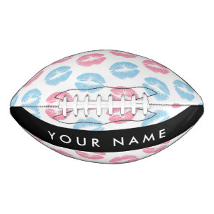 Roze lippen, blauwe lippen, kus, Jouw naam, person American Football