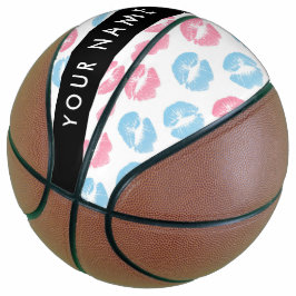 Roze lippen, blauwe lippen, kus, Jouw naam, person Basketbal