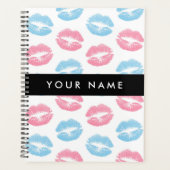 Roze lippen, blauwe lippen, kus, Jouw naam, person Planner (Voorkant)