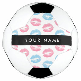 Roze lippen, blauwe lippen, kus, Jouw naam, person Voetbal
