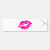 Roze Lippen Bumpersticker (Voorkant)
