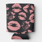 Roze lippen: eigenzinnig  naadloos blikjeskoeler (Achterkant)