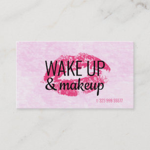 Roze Lippen en achtergrond Visitekaartje