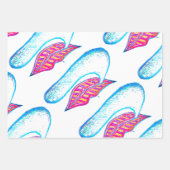 Roze lippen en woordballon of tong inpakpapier vel (Voorkant 2)