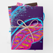 Roze lippen en woordballon of tong inpakpapier vel (In situ)