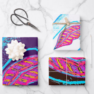 Roze lippen en woordballon of tong inpakpapier vel