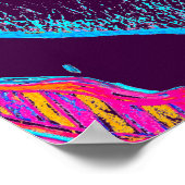 Roze lippen en woordballon of tong poster (Hoek)