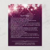 Roze Lippen Glitters Schoonheidssalon Instructie T Flyer (Achterkant)