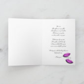 Roze lippen houden van gedicht feestdagen kaart (Binnen)