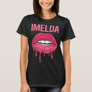 Roze Lippen - Imelda Naam T-shirt