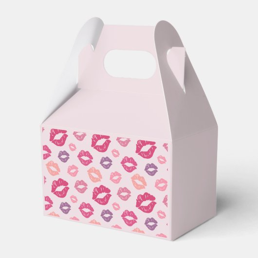 Roze Lippen Kus Bachelorette Party Favor Box Bedankdoosjes (Achterkant)