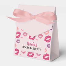 Roze Lippen Kus Bachelorette Party Favor Box