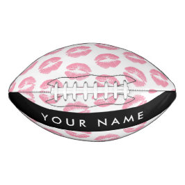 Roze lippen, kus, lippenstift, Jouw naam, personal American Football