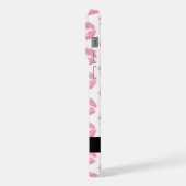 Roze lippen, kus, lippenstift, Jouw naam, personal iPhone Hoesje (Linkerkant)