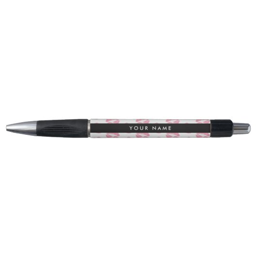 Roze lippen, kus, lippenstift, Jouw naam, personal Pen (Voorkant)