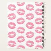 Roze lippen, kus, lippenstift, Jouw naam, personal Planner (Achterkant)