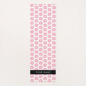 Roze lippen, kus, lippenstift, Jouw naam, personal Yogamat (Achterkant)