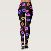 Roze Lippen Leggings (Achterkant)