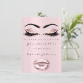 Roze Lippen Lief 16e Verjaardagsfeestje Bruidsprin Kaart (Staand voorkant)