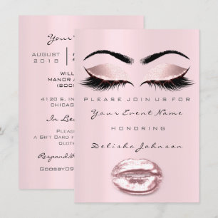 Roze Lippen Lief 16e Verjaardagsfeestje Bruidsprin Kaart