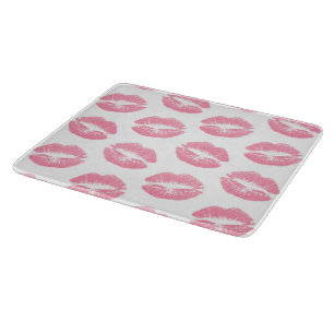 Roze Lippen, Lippenpatroon, Roze Lippenstift, Kus Snijplank