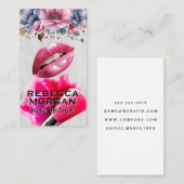 Roze Lippen | Make-upkwast en Poeder Visitekaartje (Voorkant / Achterkant)