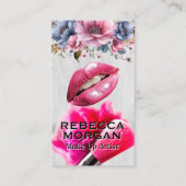 Roze Lippen | Make-upkwast en Poeder Visitekaartje (Voorkant)