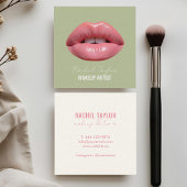 Roze lippen | Mint Make-up Vierkant Visitekaartje