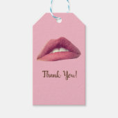 Roze Lippen, Mond Gift Labels Cadeaulabel (Voorkant)