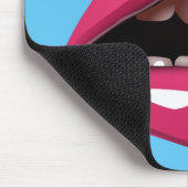 roze lippen muismat (Hoek)