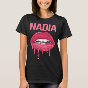 Roze Lippen - Nadia Naam T-shirt