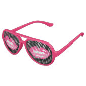 Roze lippen partij tinten | Kissy Kiss Zonnebril (Gekanteld)