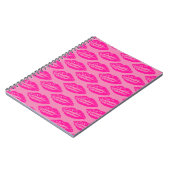 Roze Lippen Patroon Notitieboek (Linkerzijde)