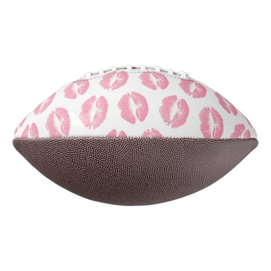 Roze lippen, patroon van lippen, roze lippenstift, american football (Gedraaid 90)