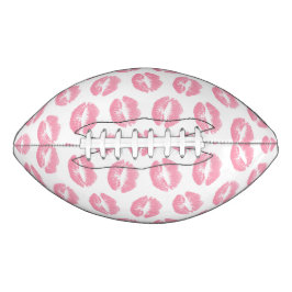 Roze lippen, patroon van lippen, roze lippenstift, american football