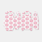 Roze lippen, patroon van lippen, roze lippenstift, bedankdoosjes (Uitgevouwen)