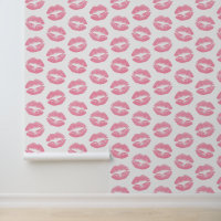 Roze lippen, patroon van lippen, roze lippenstift,